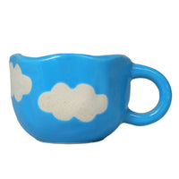 Blue Sky and Clouds Ceramic Mug Set of 2