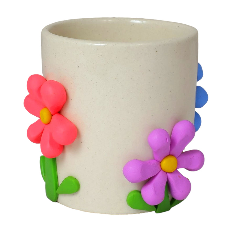 Blooming Flower Ceramic Planter