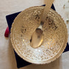 Decorative Silver Plated Bowl with Spoon & Gift Box | Traditional Indian Gift Set
