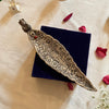 German Silver Leaf Incense Holder | Antique Style Agarbatti Stand for Home Temple & Pooja