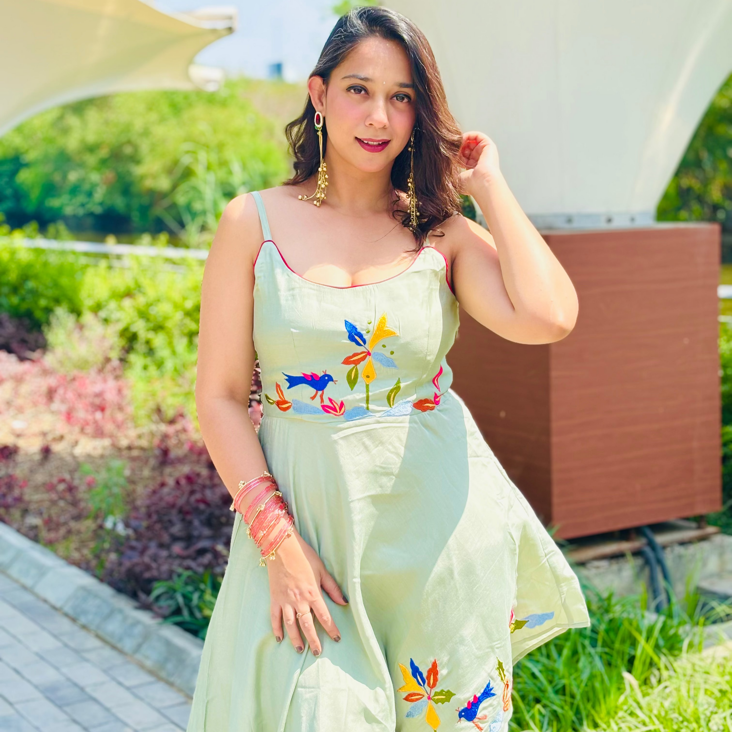 Lumi Leaf Co-ord Set Green