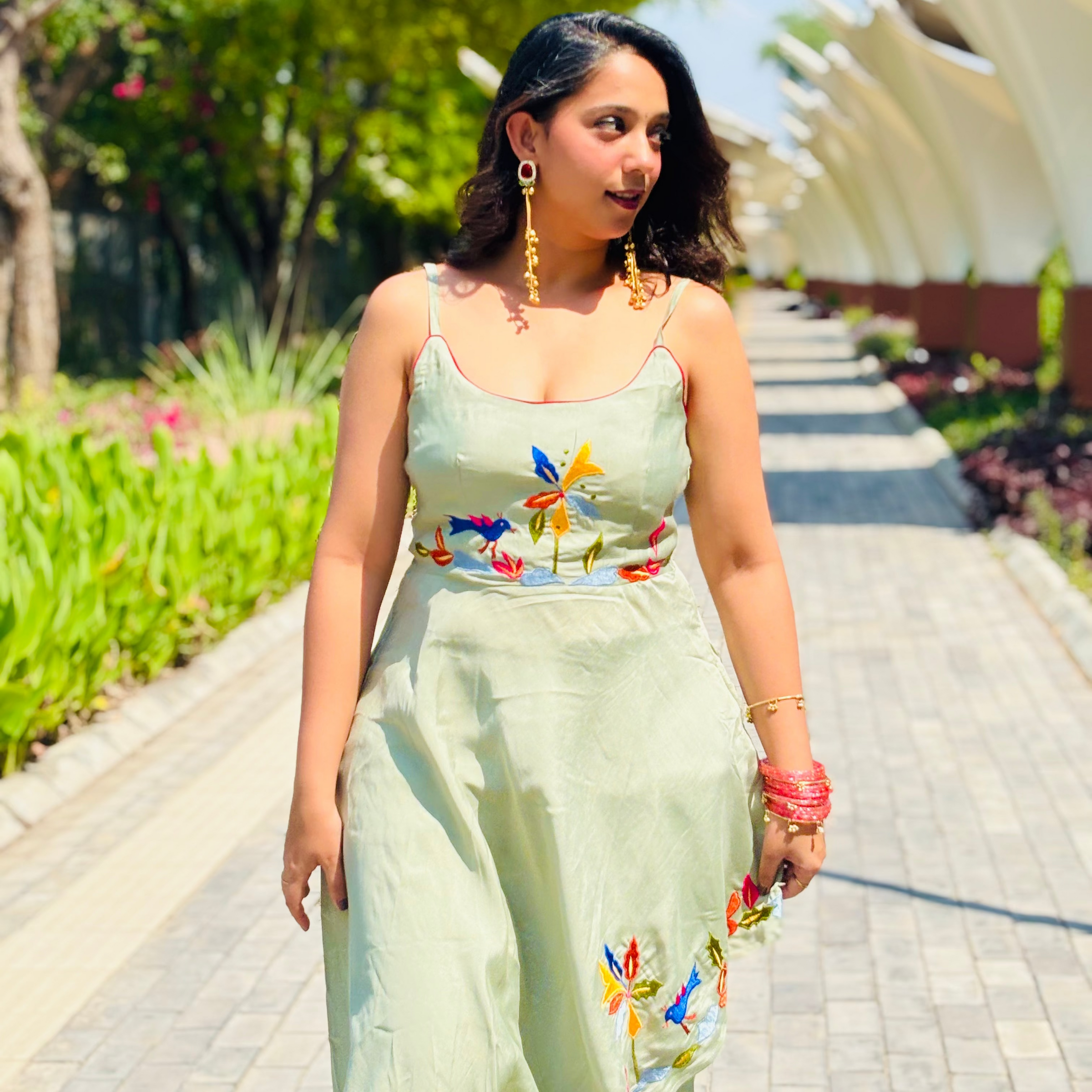 Lumi Leaf Co-ord Set Green
