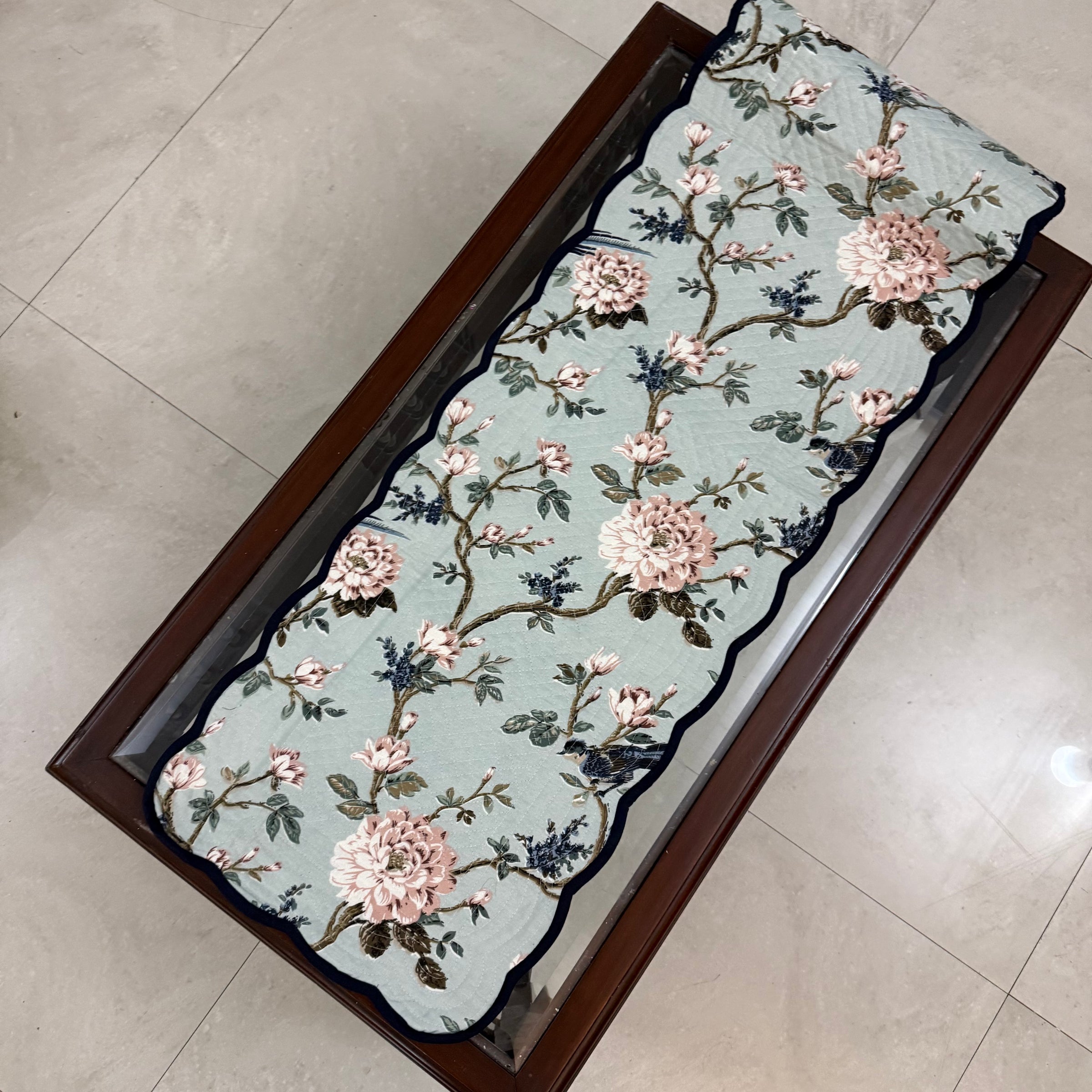 Reversible Cotton Table Runner for Dining Table