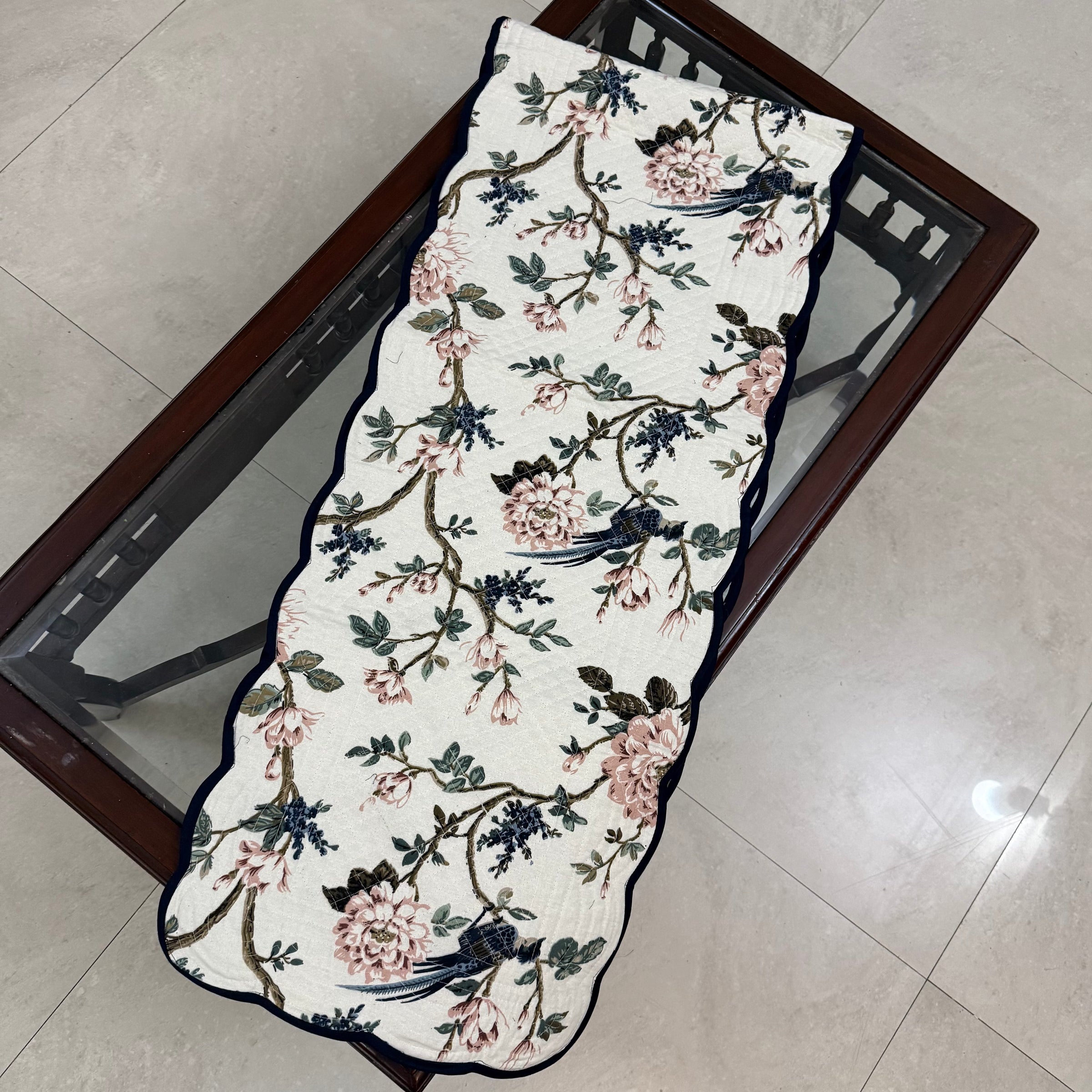 Reversible Cotton Table Runner for Dining Table