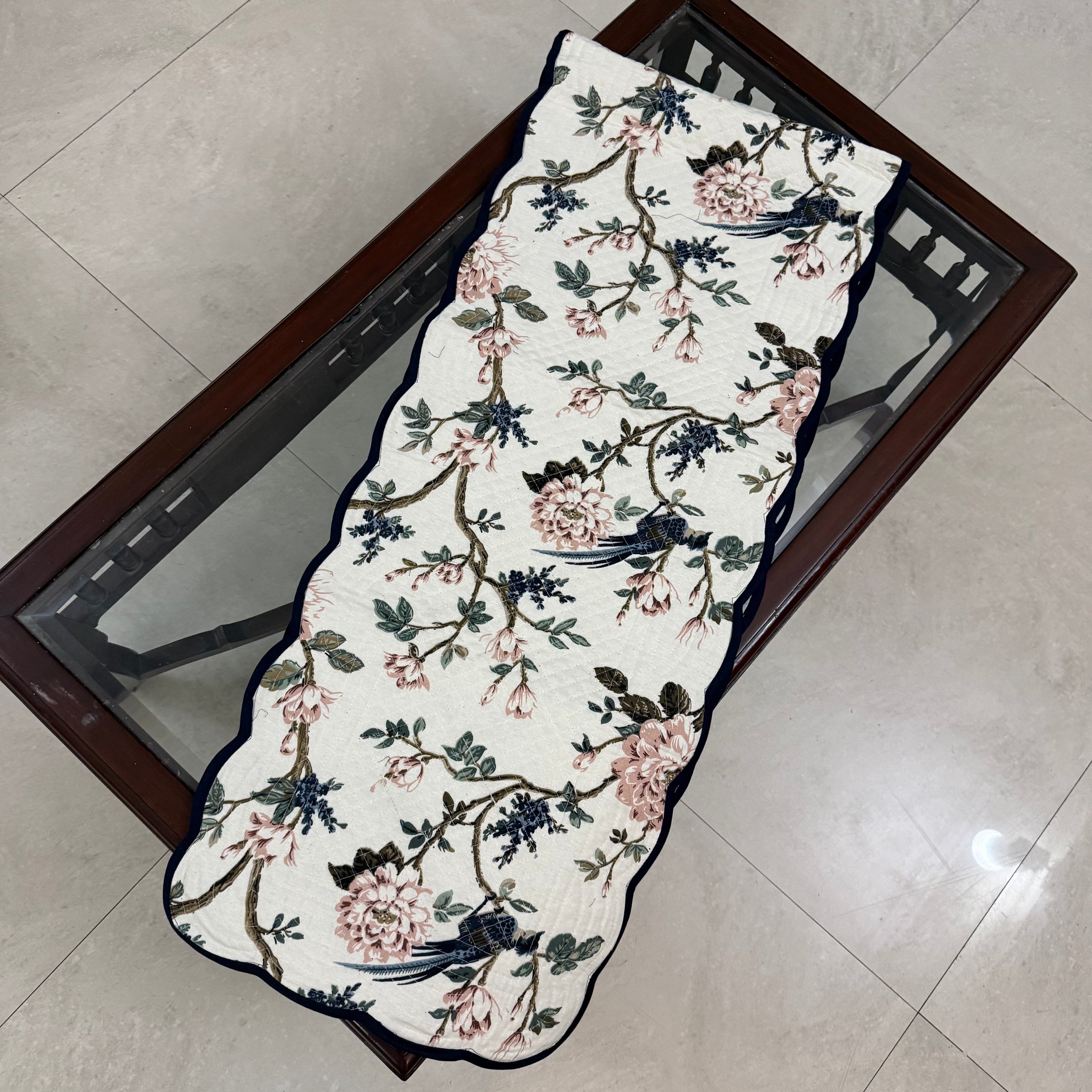 Reversible Cotton Table Runner for Dining Table