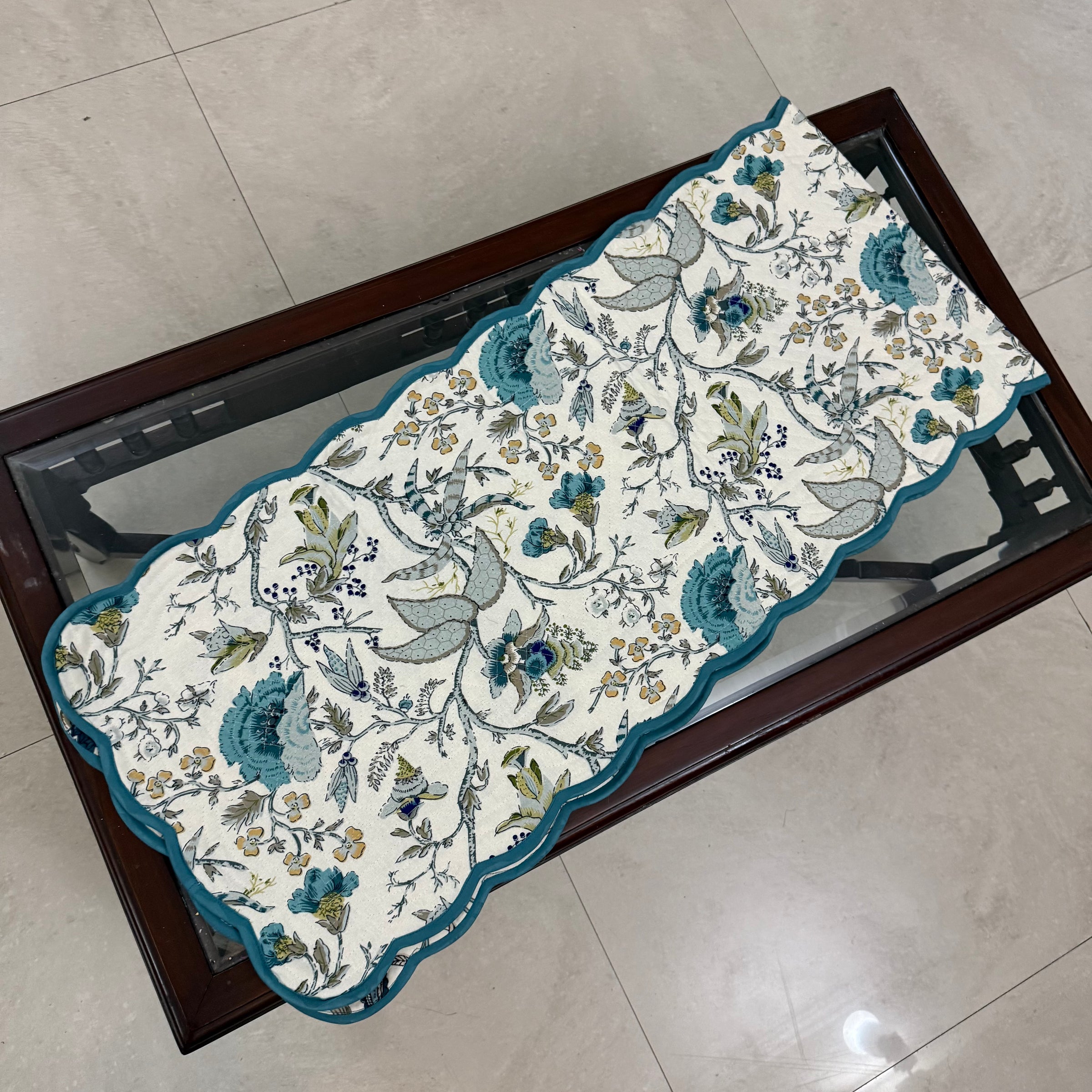 Reversible Cotton Table Runner for Dining Table