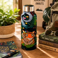 Handcrafted Eco-Friendly Meenakari Stainless Steel (750 ML) Bottle.