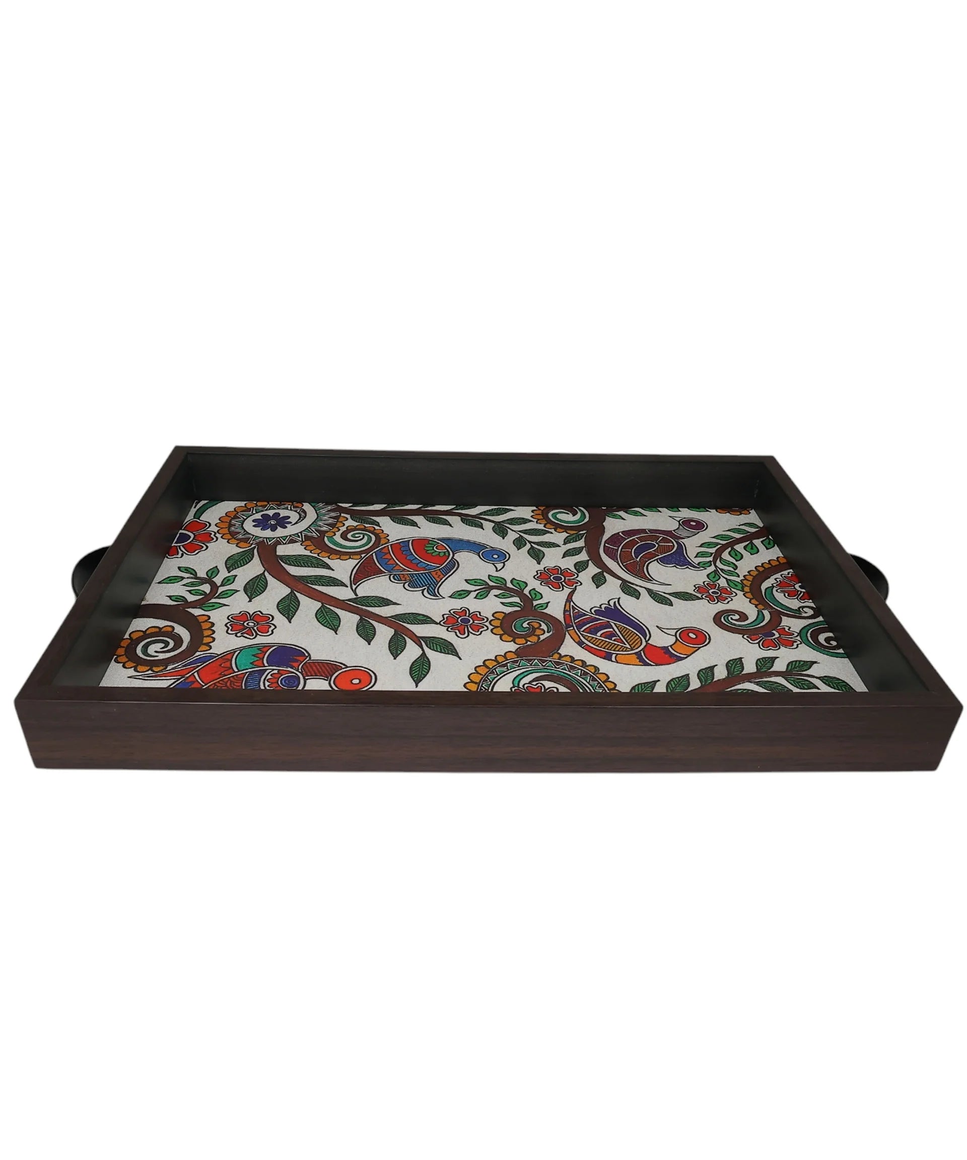 BG|Elegant Rectangular MDF Serving Tray | Stylish & Durable Serving Tray for Home & Dining Decor.