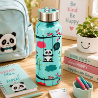 Handcrafted Eco-Friendly Meenakari Steel Bottle(750 ML)