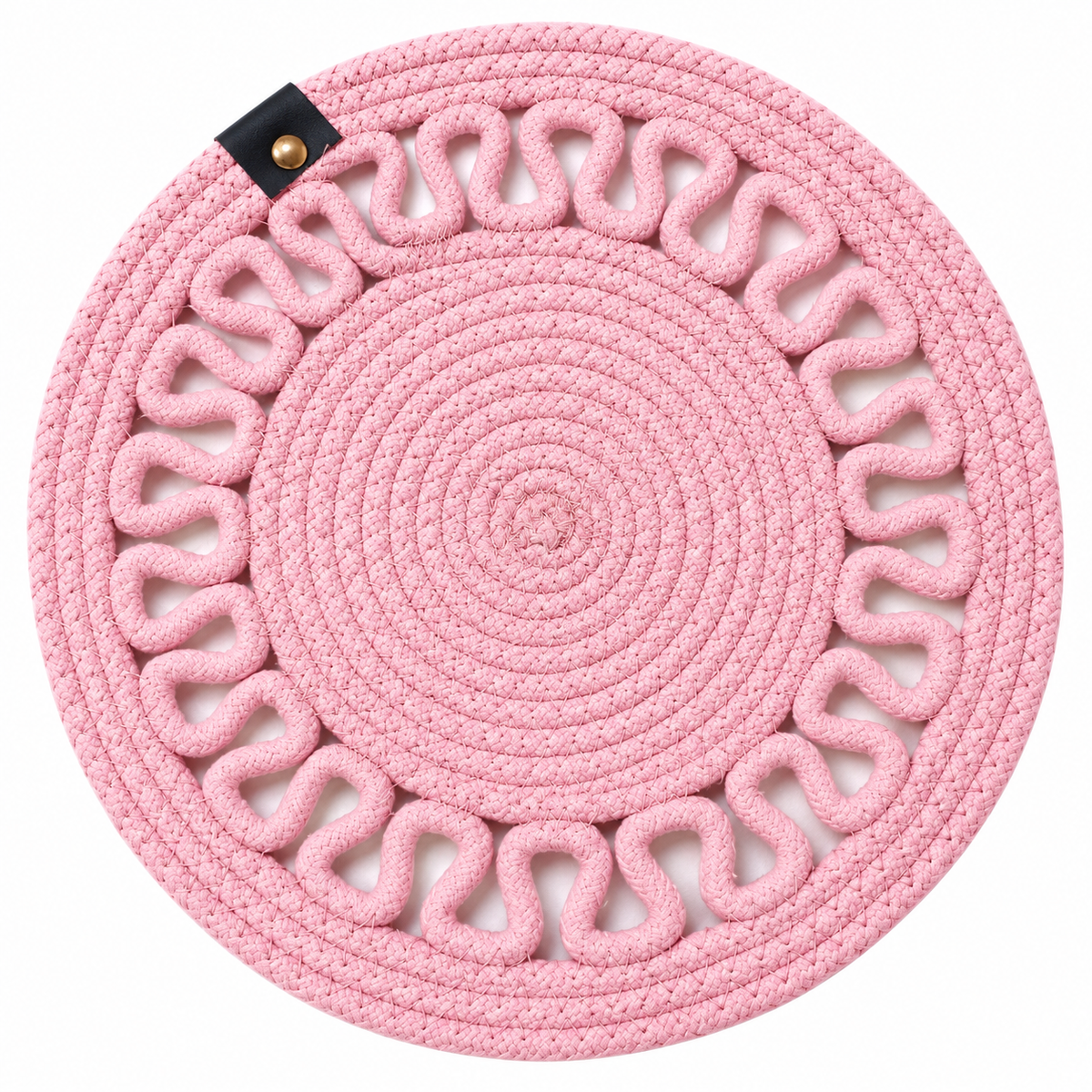 Handcrafted Round Braided Table Mat Set of 4