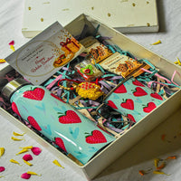 Premium Rakhi Gift Box- Strawberry Bottle+ Strawberry Mug