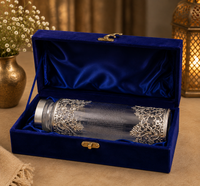 Royal German Silver Designer Glass Water Bottle – Luxury Gift Box