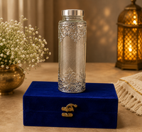 Royal German Silver Designer Glass Water Bottle – Luxury Gift Box