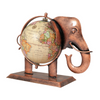 Decorative Metal Globe Elephant Table Ornament Small | Unique Home / Office Accent