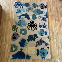 Fish Print Hand Tufted Carpet