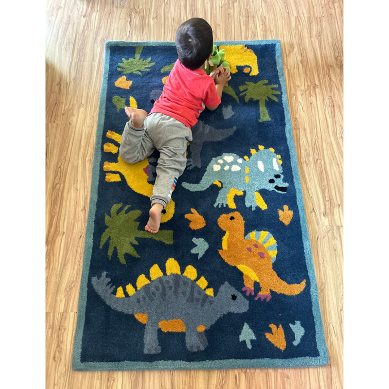 Dragon Print Hand Tufted Carpet