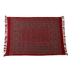 Elegant Cotton Red Block Printed Throw | Perfect for Living Room & Bedroom Decor