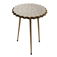 Handcrafted Lotus Center Coffee Tables | Set of 2 for Contemporary Home Decor