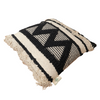 Zig Zag Cotton Cushion with Filler | Stylish & Comfortable Pillow for Home Decor (Set Of 2)