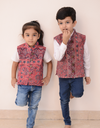 Kids Unisex Ajrak Printed Jacket