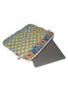 Yellow Floral Block Print Laptop Sleeve