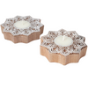 Diwali Gift Box – Parrot T-Light & Wooden Diya Combo