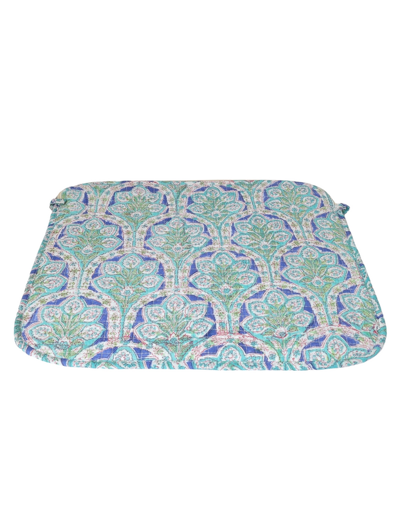 Leaf Print Block Print Laptop Sleeve