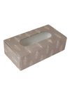 Brown Block Print Tissue Box