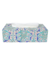 Green Block Print Tissue Box