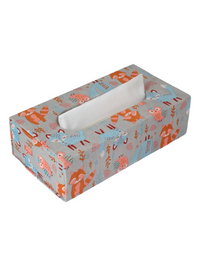 Animal Block Print Tissue Box