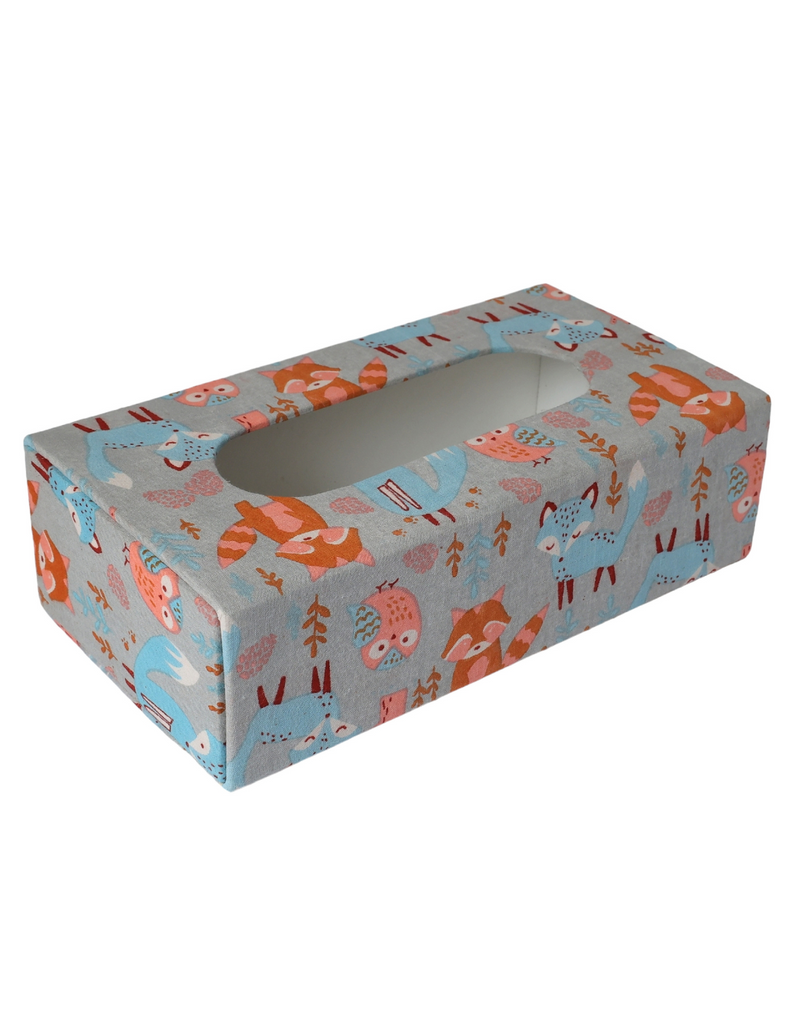 Animal Block Print Tissue Box