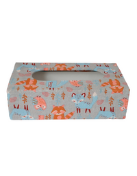 Animal Block Print Tissue Box