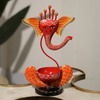 Ganesh T-Lite Metal Candle Holder | Spiritual Home Decor Accent (Orange with Yellow)