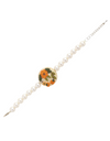 Embroidered Parsi Gara Sun Flower Blooming Flower Pearl Bracelet