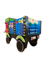 Colourful Hand Painted Wooden Toy Truck For Kids