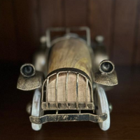 Vintage Wooden Car Table Decor | Handcrafted Office and Home Accent