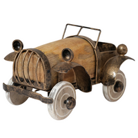 Vintage Wooden Car Table Decor | Handcrafted Office and Home Accent