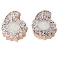 Diwali Gift Box – Swan Tissue Holder & Wooden Diya Combo