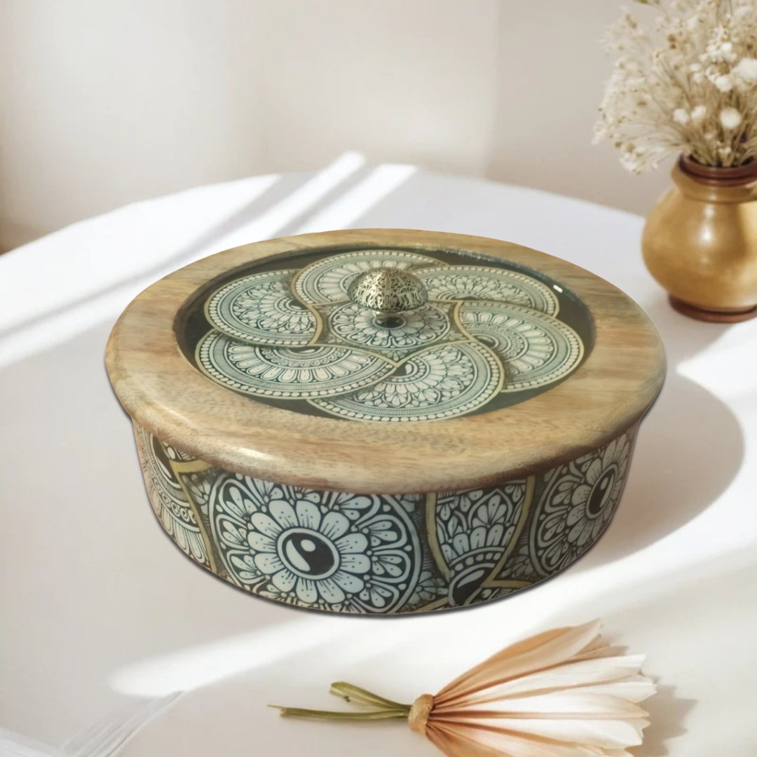 Sophisticated Wooden Multipurpose Storage Box  | Ecofriendly Tableware | Stylish & Durable