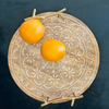 Elegant Circular Wooden Craving Tray
