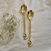 Gold Moon & Star Designer Spoon Set (Set of 2)