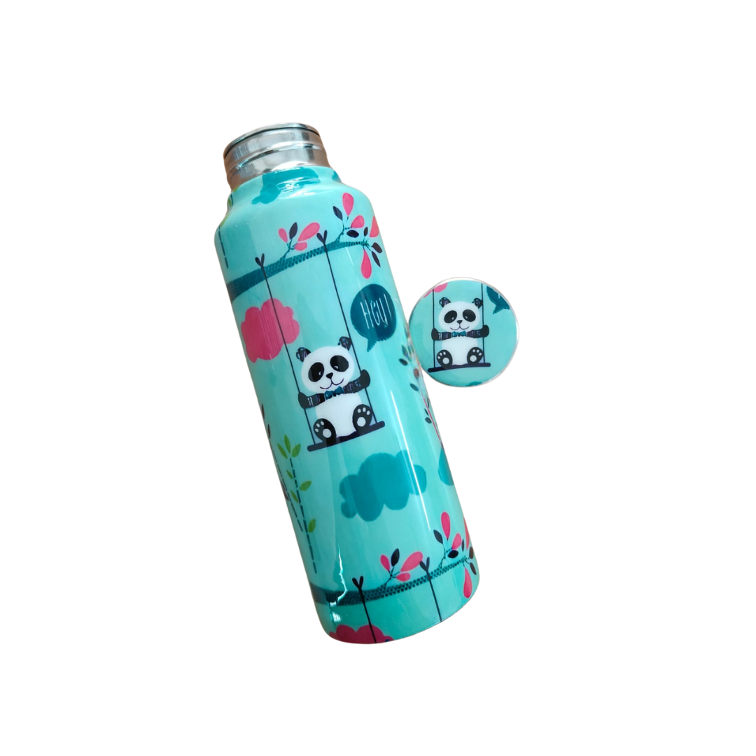 Handcrafted Eco-Friendly Meenakari Steel Bottle(750 ML)