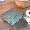 Navy Blue Floral Block Print Laptop Sleeve