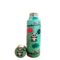 Handcrafted Eco-Friendly Meenakari Stainless Steel Bottle(750 ML)-Panda
