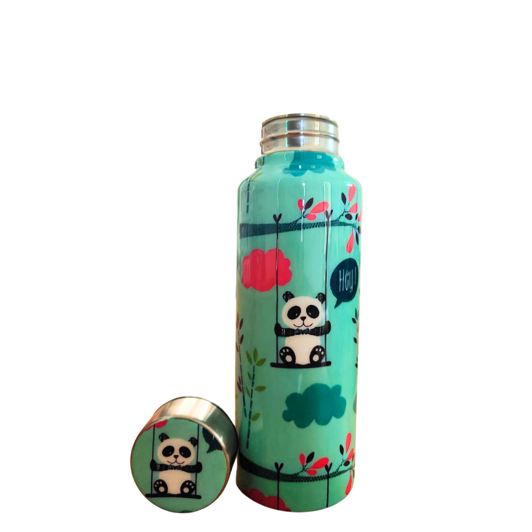 Handcrafted Eco-Friendly Meenakari Steel Bottle(750 ML)