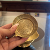 Handcrafted Brass Snack Bowl with Intricate Carvings (Set Of 2)