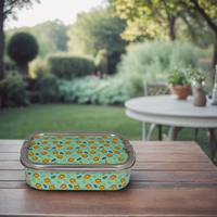 Eco-Friendly Meenakari Steel Tiffin Box – Stylish & Durable-Lion