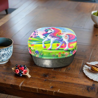 Cute Kids Lunch Box | Printed Stainless Steel Food Container | School Tiffin Box | Child-Friendly Design-Unicorn