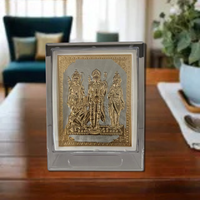 Golden Ram Parivar Decorative Frame for Home & Office
