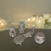 Decorative Silver Carving Tabla Set